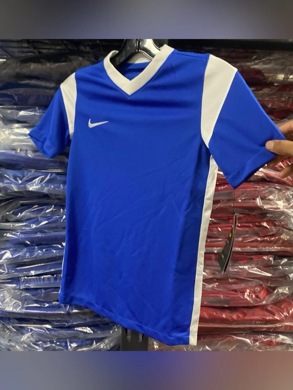 Nike Derby III Soccer Jersey NWT Kids Small Blue/White DRI-FIT CW3834-480